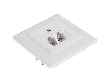 Telefon fali aljzat dupla 8P8C