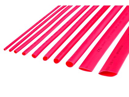 Zsugorfólia 10db 3,0 mm-1 m piros NAR0255