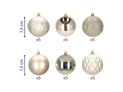Karácsonyi gömbök 30db CA0874