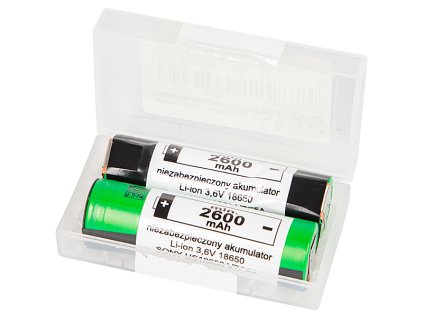 Akkumulátor 18650 2db 3.6V 85-589-