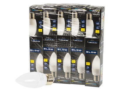 lED izzó E27 C37 ECO 7W neut, 10db