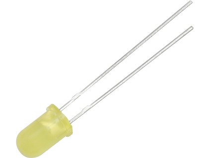 LED 5mm ( sárga matt )