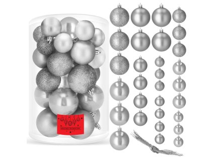 Karácsonyi gömbök 30db CA0174