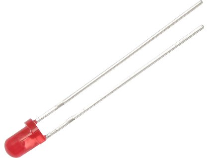 LED 3mm (piros matt )