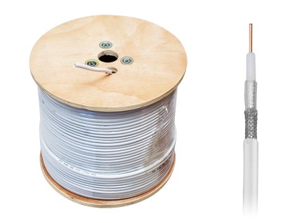 Koaxiális kábel 75 Ohm 300m RG6U 1,15 / 5,0 CCS