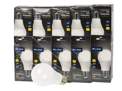 lED izzó E27 12W A60 230V neut, 10db