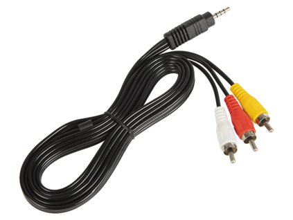Csatlakozókábel Jack 3,5 4P-3xRCA 1,5 m