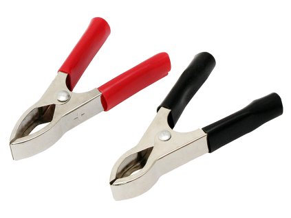 Croc-clamp 30A fekete/piros