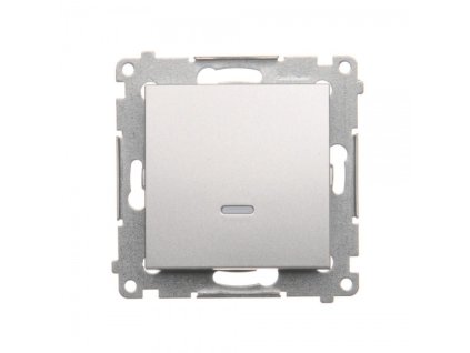 Switch Simon 54 prémium No.1 LED háttérvilágítás, ezüst modul