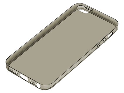 Tok iPhone 5s szürke "U" tokhoz
