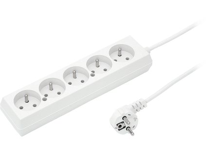 Hosszabbító kábel 5m 5 aljzat (3x1mm) PS-570