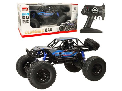 Samochod zdalnie sterowany na pilota RC Crawler Climbing Car 1 10 4WD 48cm niebieski 145864