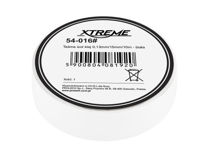 Szigetelő ragasztószalag 0,13 mm/15 mm/10 m - fehér