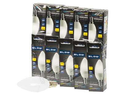 lED izzó E14 C37 ECO 5W neut,10db