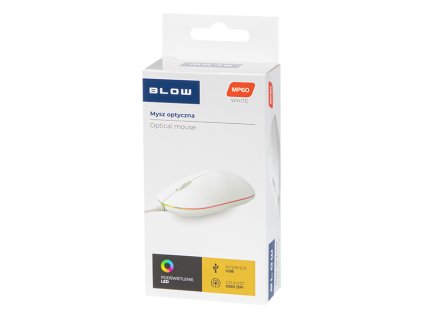 Optikai egér BLOW MP-60 USB fehér