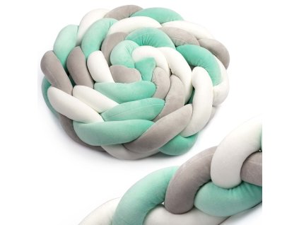 Bölcső kötés 2m - menta-szürke