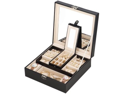 Ékszeres doboz 25,3x25,3x8,5 CM HA1031