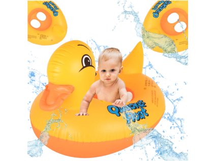 Kolko do plywania dla niemowlat kolo pontonik dla dzieci dmuchany z siedziskiem kaczka max 15 kg 1 3lata 170115
