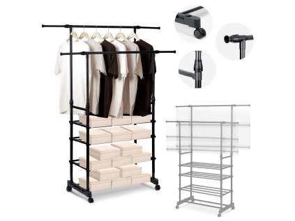 Ruhatartó 686300 fekete