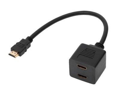 adaptor hdmi wtyk 2 x gniazdo na kablu 30cm 9e03f6a2f9f64f49bd01195ecfddea86 5b9a9ca5