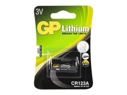 Lítium akkumulátor 3V CR123A GP buborékcsomagolásban