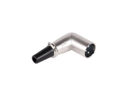 XLR (Canon) csatlakozó, sarok, fém,