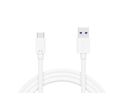 USB-A–USB-C kábel, 0,5 m, fehér – 66-120-