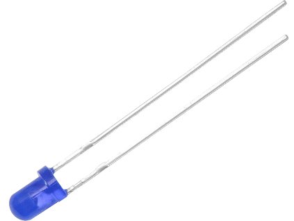 LED 3mm ( kék matt )
