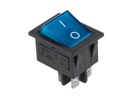 Billenőkapcsoló 230V 4pin kék PRK0047C