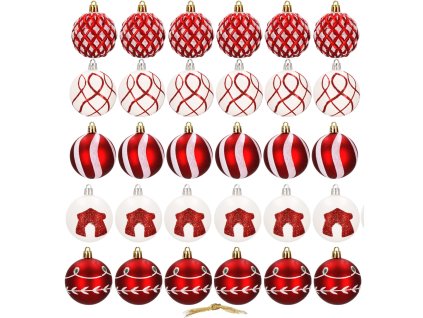 Karácsonyi gömbök 30db CA0866