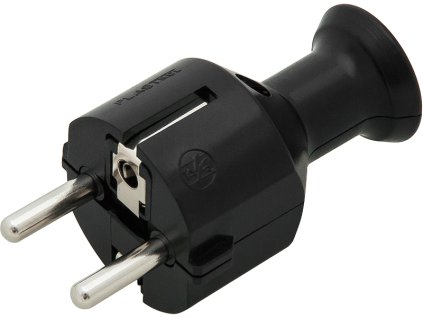 WT-40 egyenes dugó fekete