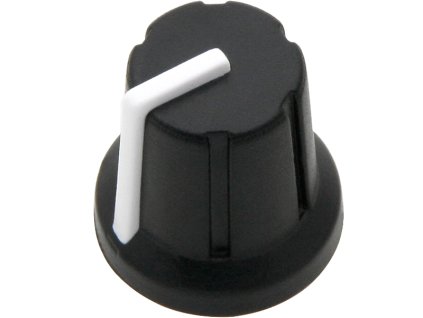 Gomb N-1 potenciométerhez 6mm tengely fehér 16mm 16mm