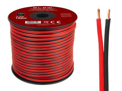 Hangszóró kábel 2x2,50 mm fekete/piros