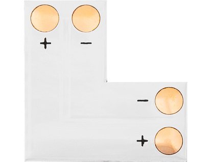 Csatlakozó "L" típusú 10 mm-es 2pin LED szalagokhoz