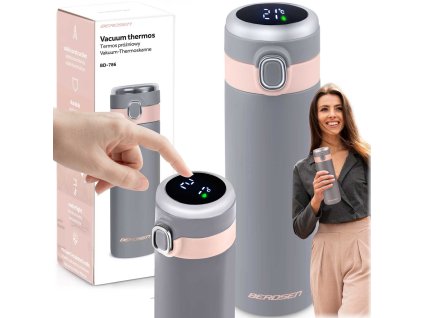 Termosz 450 ml BD-786 szürke
