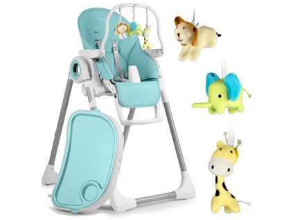 Belo gyermek étkezőszék gyenge kék + tálca