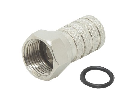 F csatlakozó 100db RG6/6,8 mm/22 mm tömítéssel