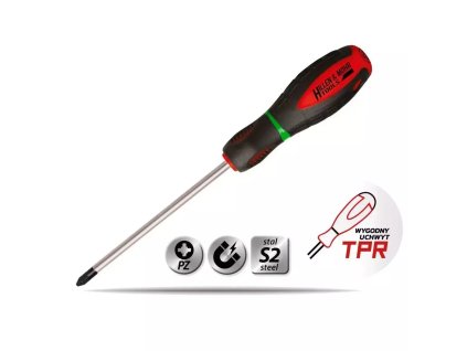 Phillips csavarhúzó Pozidriv PZ3x150mm, acélS2, két anyagból készült markolat 17W024