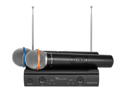 Vezeték nélküli mikrofon 2 csatornás VHF V3000