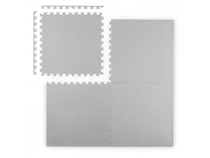 Hab puzzle a padlón 4 darab szürke