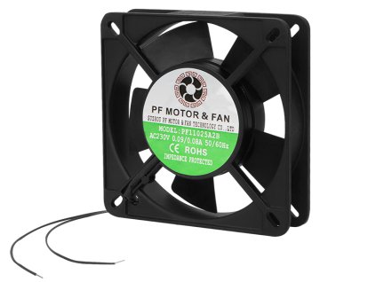 PC ventilátor 110x25mm 230V golyóscsapágyazással