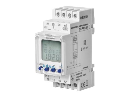 Digitális DIN időzítő 16A/230V OR-PRE-451