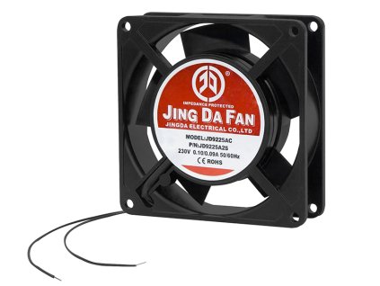PC ventilátor 92x25mm 230V 9225FD csúszó golyóscsapágyazással