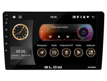 DC Bluetooth autórádió 131 × 130 mm – 78-343-