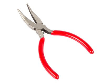 Lapos orrú fogó 125 mm hajlított 5305