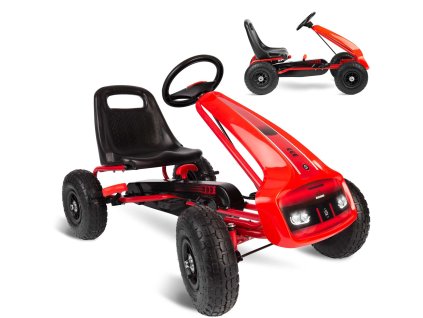 Pedálos autó RK-593 piros