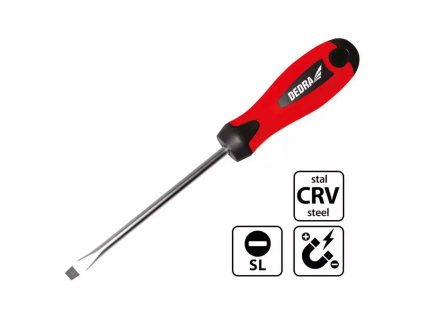 Lapos csavarhúzó 5x100mm, CrV 06A004