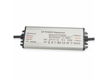 Tápegység, kapcsoló 12V/8,3A, 100W IP67
