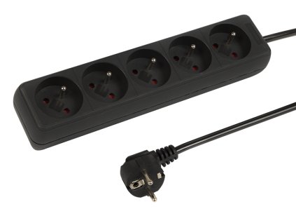 Hosszabbító kábel PR-570P 5m 5Gu 3x1,5 fekete