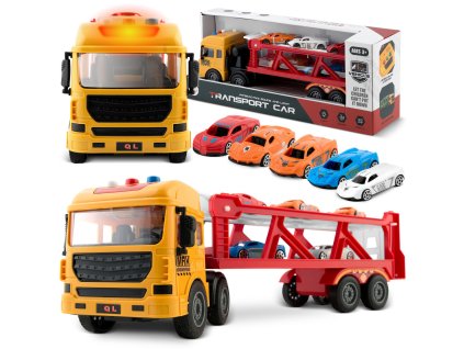 Oktatójáték teherautó + 5 autó RK-760 Ricokids